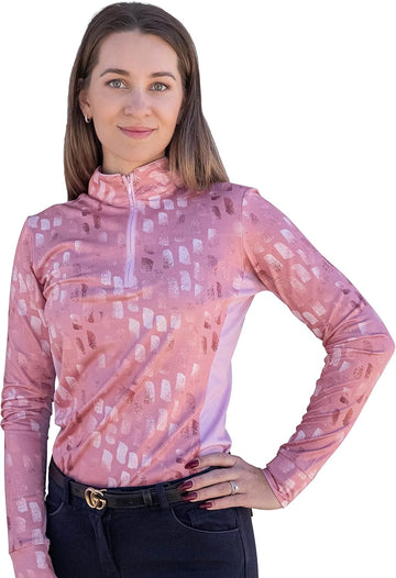 Riding Shirt, Medium, Sun-stopper, zip, Long Sleeves