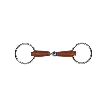 Feeling Leather Covered Ring Snaffle