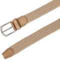 Braided Stretch Belt, Beige, Black, or White