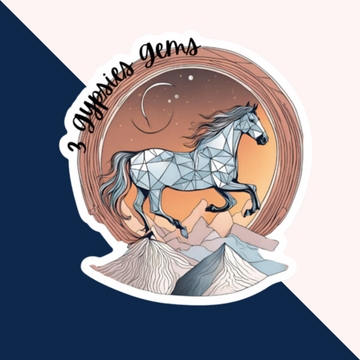 Autocollant cheval 3 Gypsy Gems