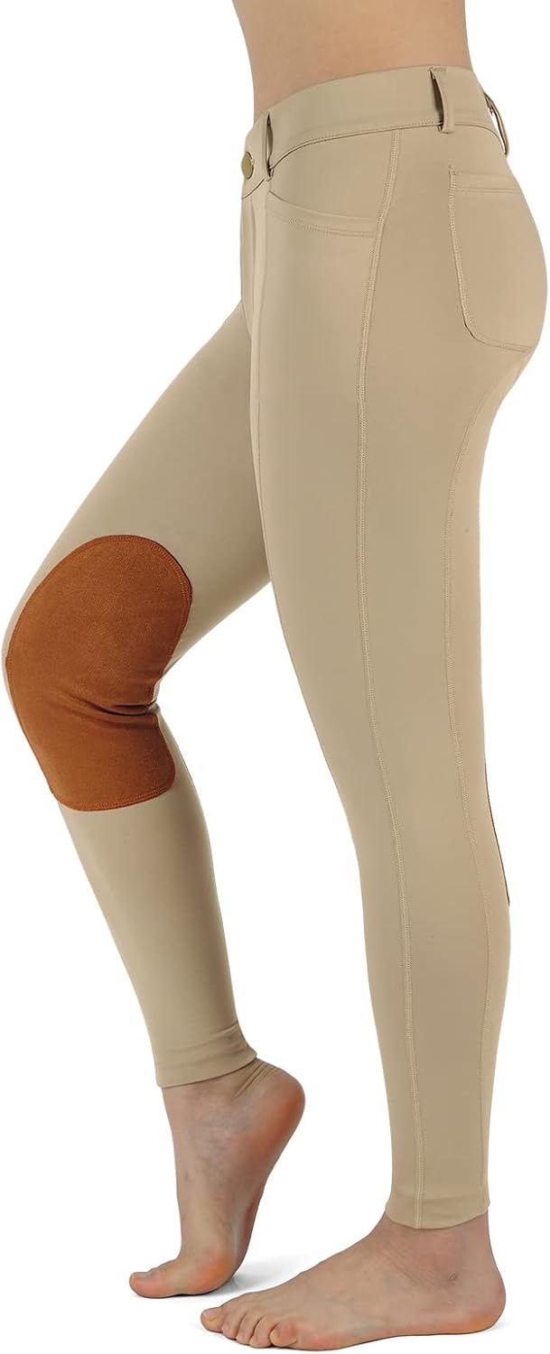 BEROY Breeches, Knee-patch, Front Zip & Button, Women