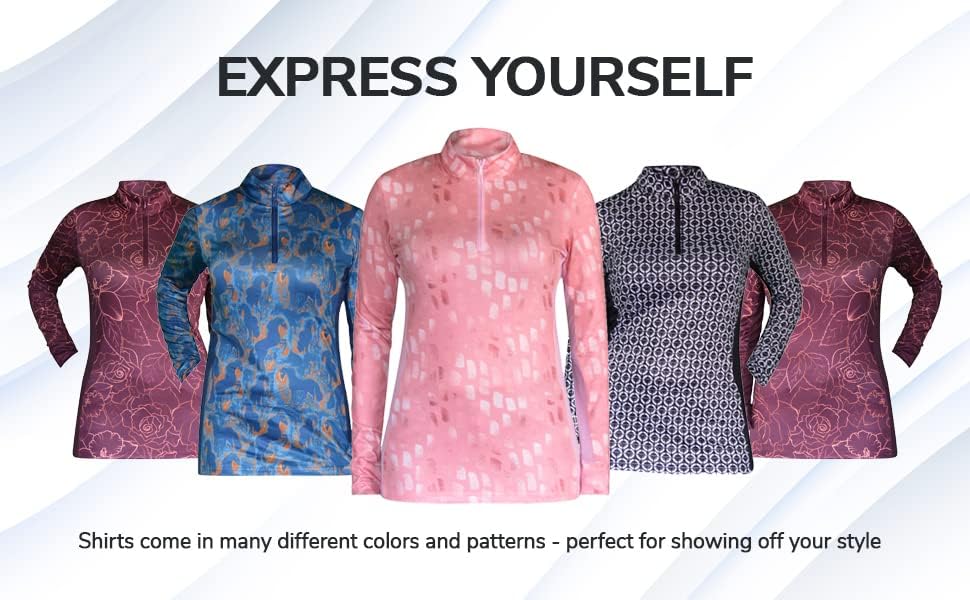 Riding Shirt, Medium, Sun-stopper, zip, Long Sleeves
