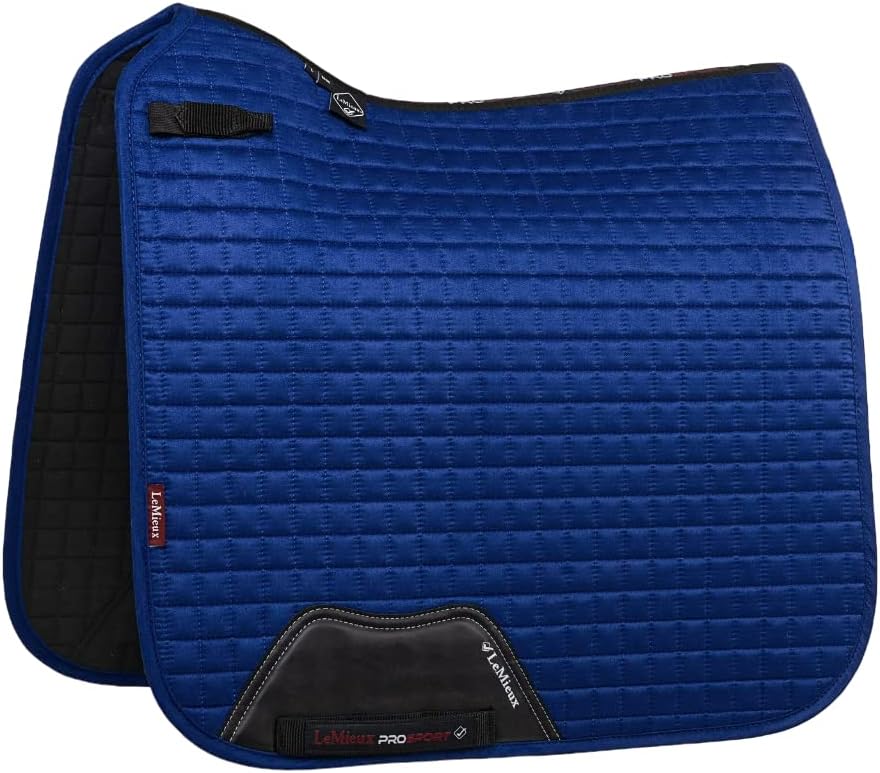 LeMieux Suede Dressage Square, Blue, Large