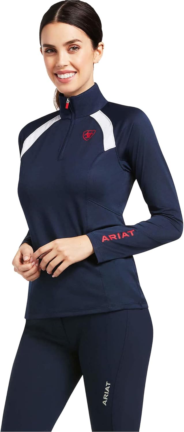 Riding Shirt, Large, Sun-stopper 2.0, 1/4 Zip, Long Sleeves