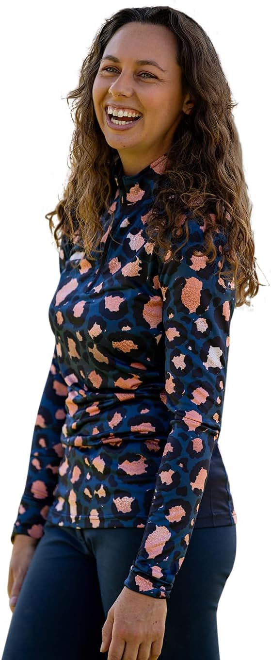 Riding Shirt, Large, Sun-Stopper, Zip, Long Sleeves