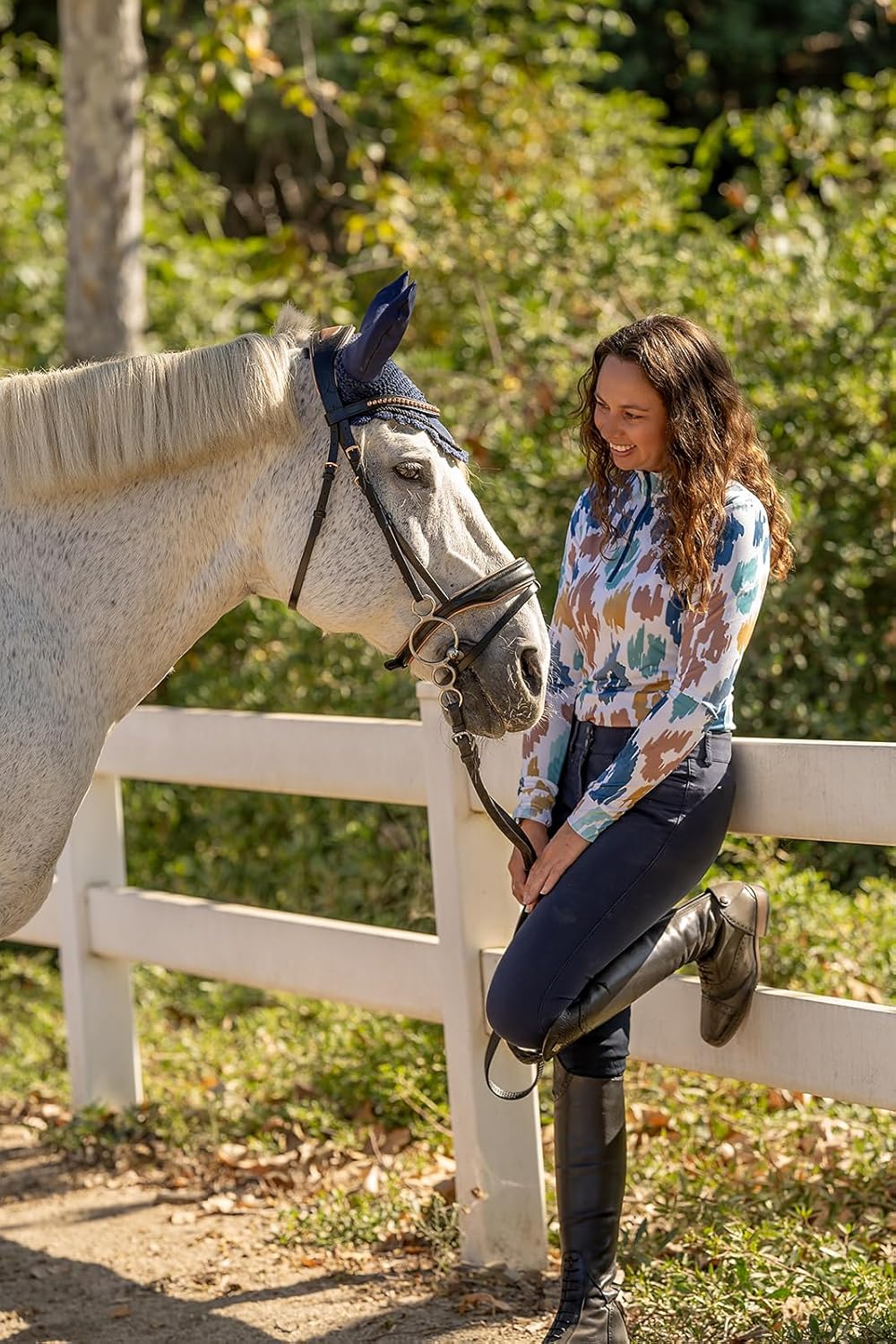 Riding Shirt, Small, Sun-Stopper, Zip, Long Sleeves