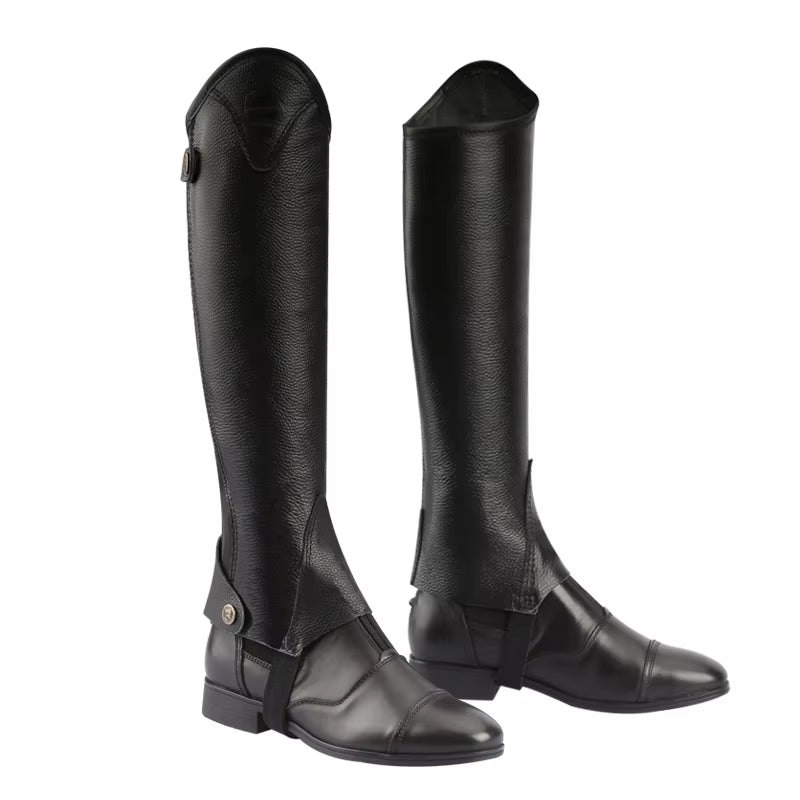 Half-Chaps Leather for Men and Women, Comfortable and Breathable