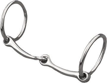 Weaver Leather All Purpose Ring Snaffle Bit, Black