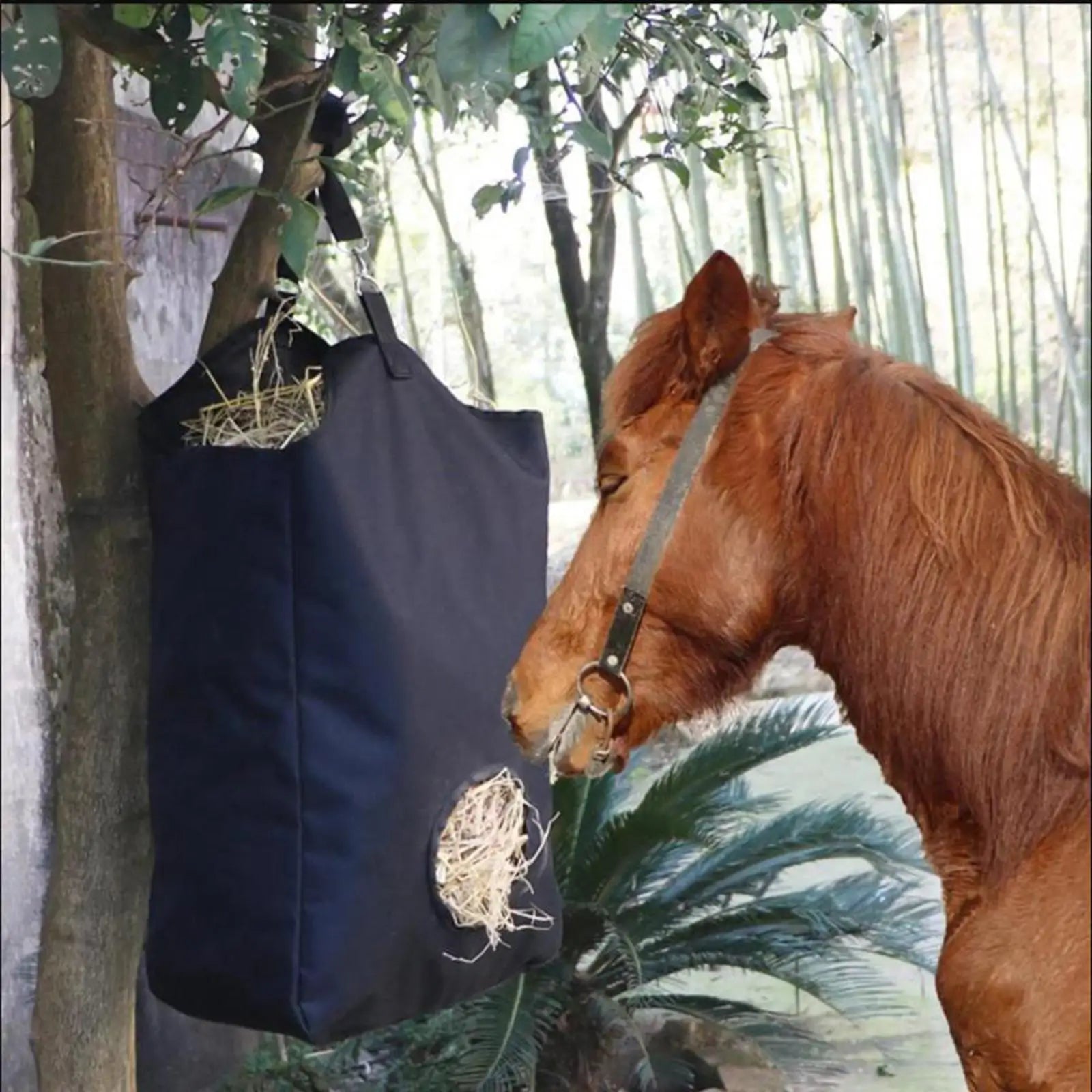  Horse Hay Feeder Bag, Slow Feed, Tote Bag Portable